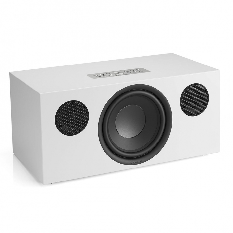 Audio Pro C20 W ja SW10, aktiivinen kaiutinpaketti valkoisena