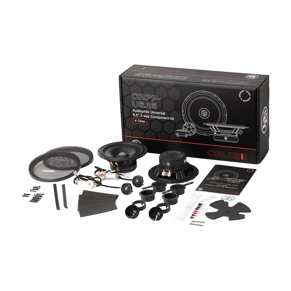 DLS Cruise CRPP-U6.25 U6CX:n kanssa, etu- ja takakaiuttimet