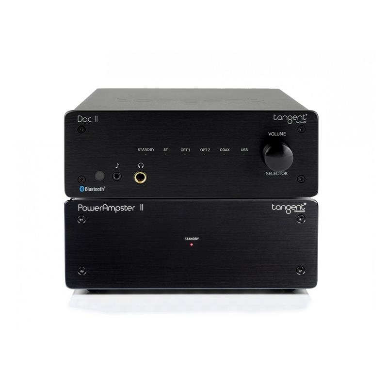 Tangent DAC II PowerAmpster II:n kanssa, kompakti stereoyhdistelmä
