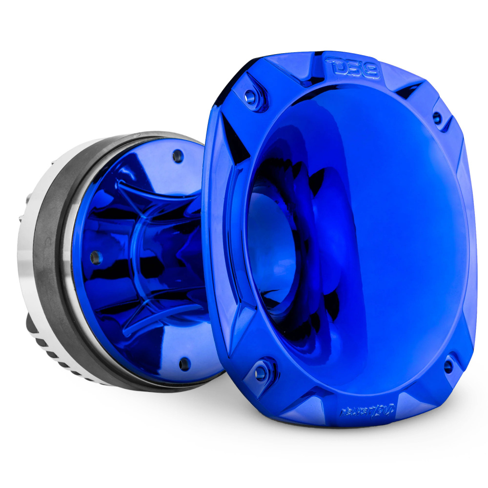 DS18 PRO-DKH1FC, kovaääninen 2 tuuman fenolikaiutin punaisella/sinisellä torvella