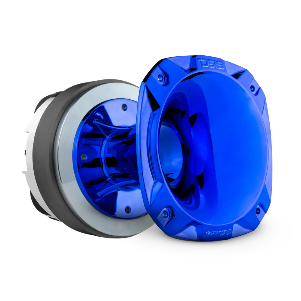 DS18 PRO-DKH2FC, hullun 2 tuuman fenolivahvistin punaisella/sinisellä torvella