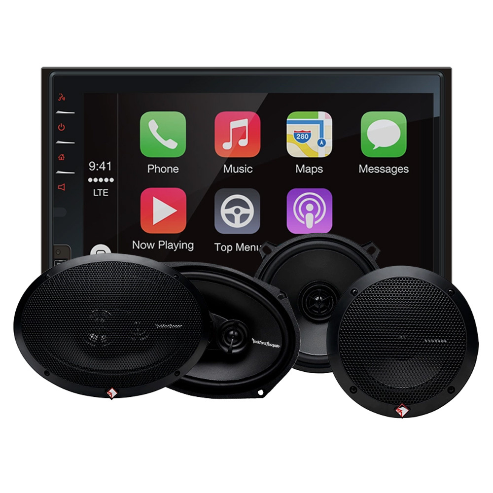 Macrom M-DL7000D & Rockford Fosgate Prime-kaiuttimet, autostereopaketti