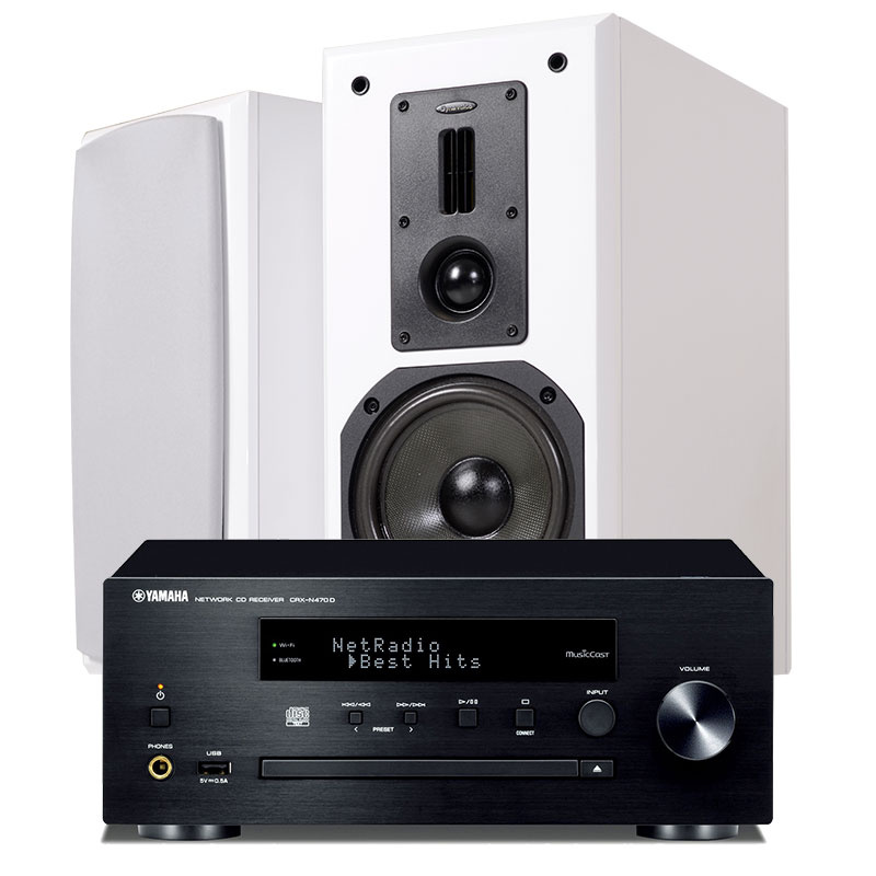 Dynavoice Definition DM-6 med Yamaha CRXN-470D