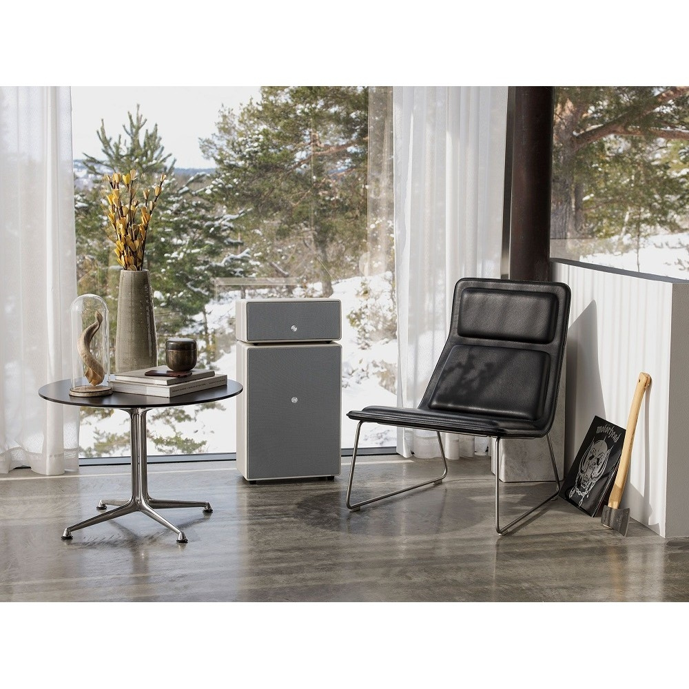 2-pack Audio Pro Drumfire II W Wi-Fi-kaiuttimet Google Castilla & AirPlay 2:lla, valkoinen