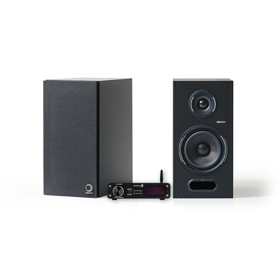 Dayton Audio DTA-PRO Elipson Horus 6B:n kanssa mustana, 2.0 stereopaketti
