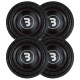 4-pack Bass Habit Elite 2 E2300D1, 12 tuuman bassokaiutin 4-pack Bass Habit Elite 2 E2300D1, 12 tuuman bassokaiutin