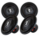 4-pack Bass Habit Elite 2 E2380D1, 15 tuuman bassokaiutin 4-pack Bass Habit Elite 2 E2380D1, 15 tuuman bassokaiutin