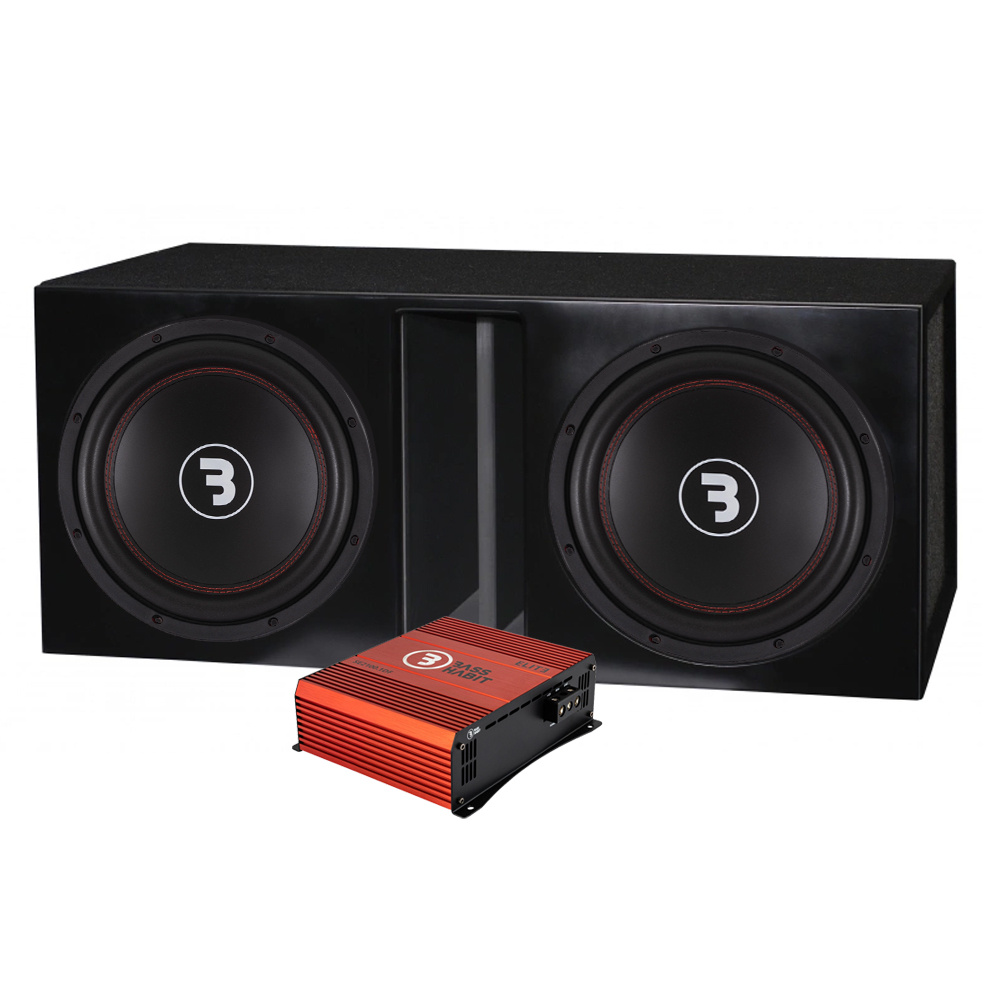 2-pack Bass Habit E300D1 laatikko & SE2100.1DF, bassopaketti