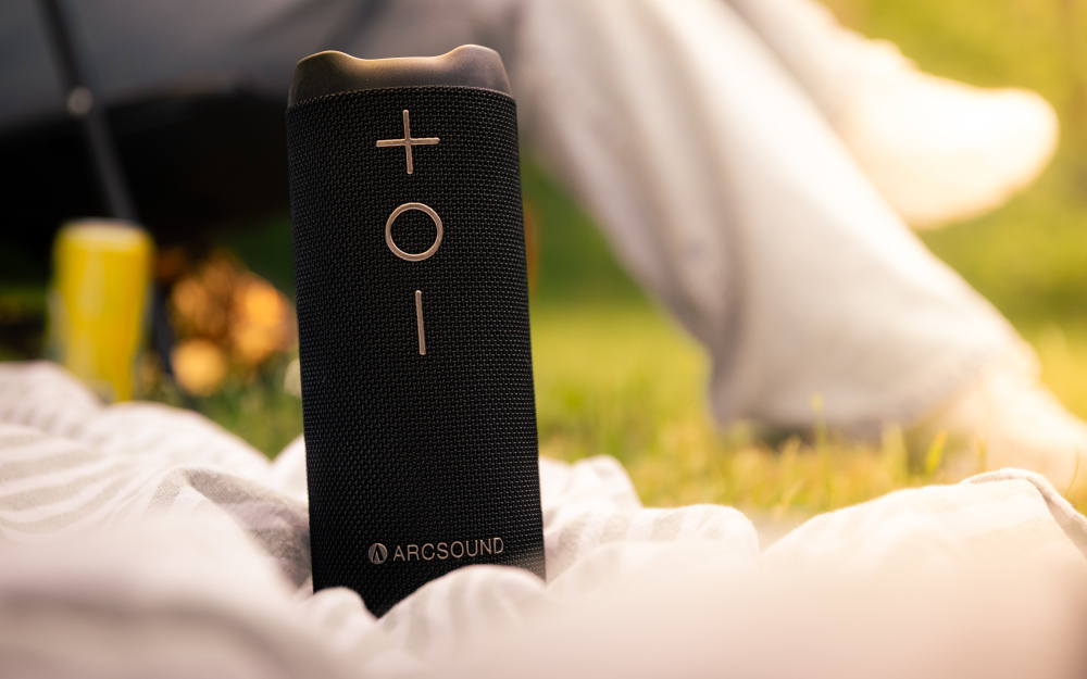 2-pack Arcsound EDGE Bluetooth-kaiuttimet, musta