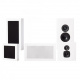 DLS Flatbox Midi v2 On-Wall 5.0 högtalarpaket, vit