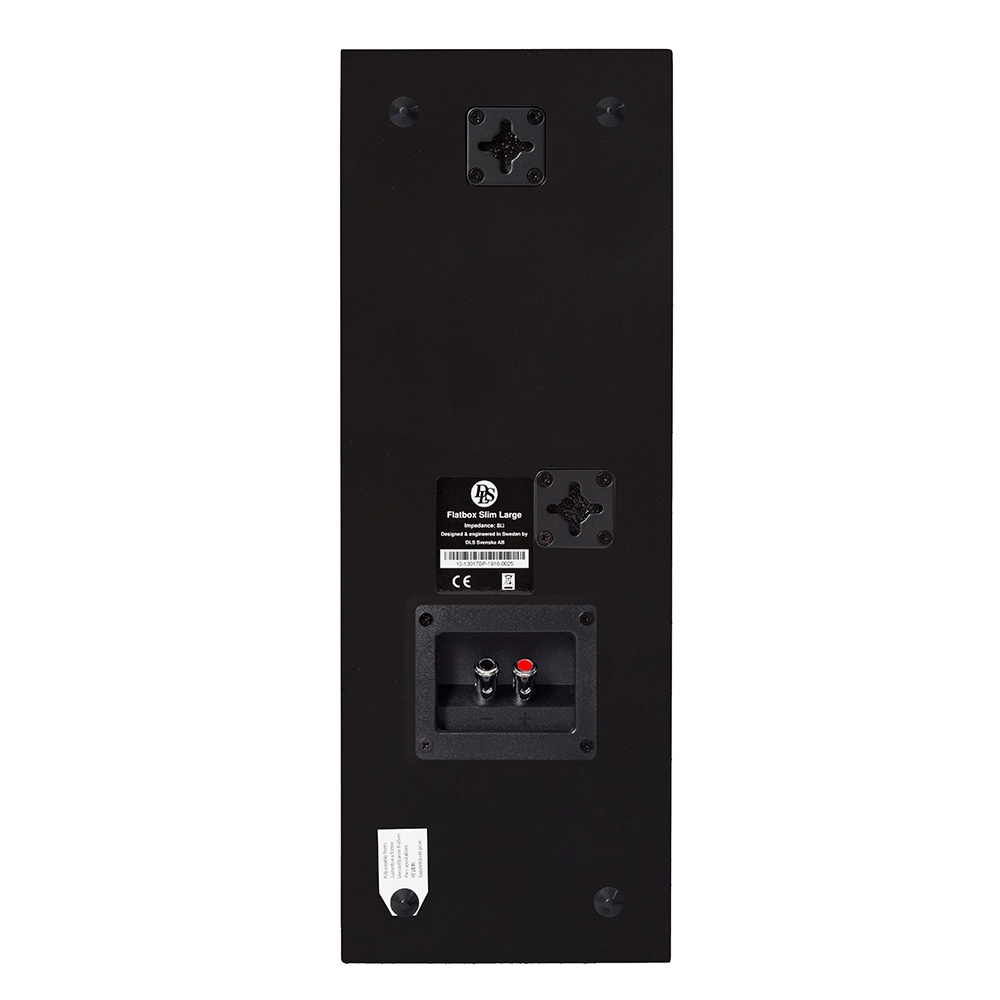 DLS Flatbox Slim Large mustana Yamaha A-S201 MK II:n kanssa, 2.0 stereo paketti