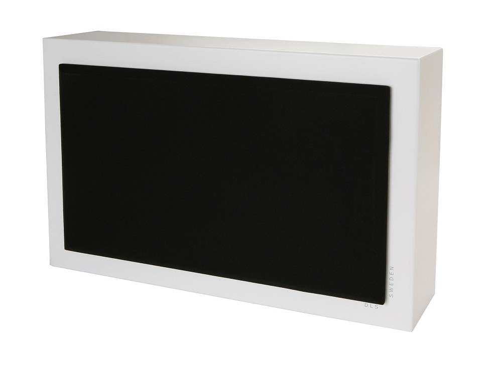 2-pakkaus DLS Flatbox XXL & Flatsub 8.2 2.1 kaiutinpaketti, valkoinen