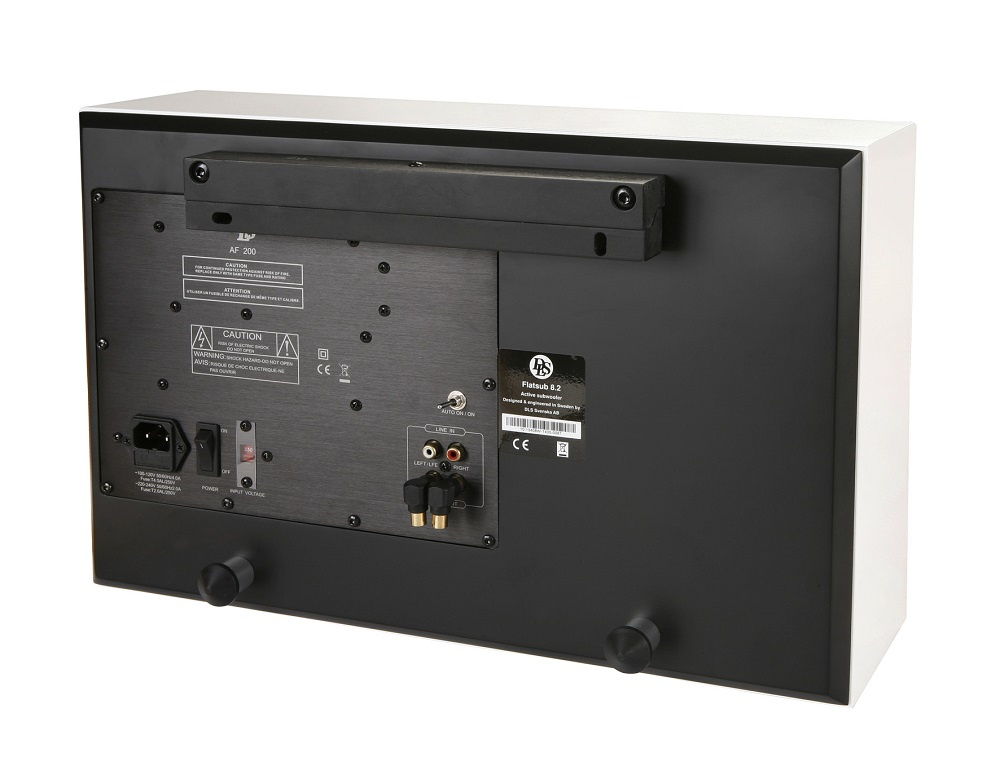 2-pakkaus DLS Flatbox XXL & Flatsub 8.2 2.1 kaiutinpaketti, valkoinen