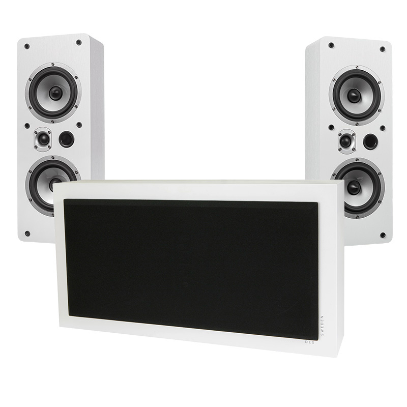 DLS Flatsub Stereo One & Dynavoice Magic LCR-5 EX Vit