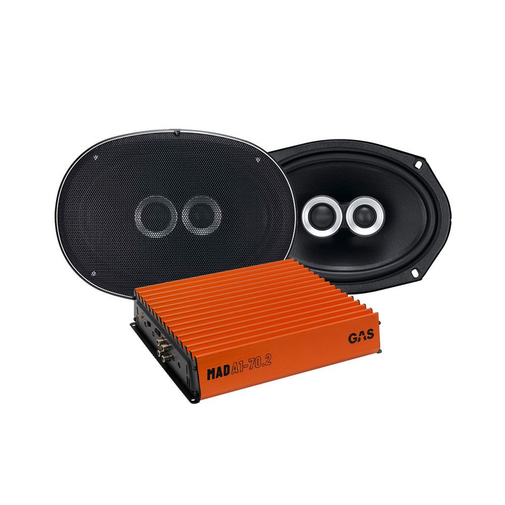 GAS Silver 6x9tum & MAD A1-70.2, högtalarpaket
