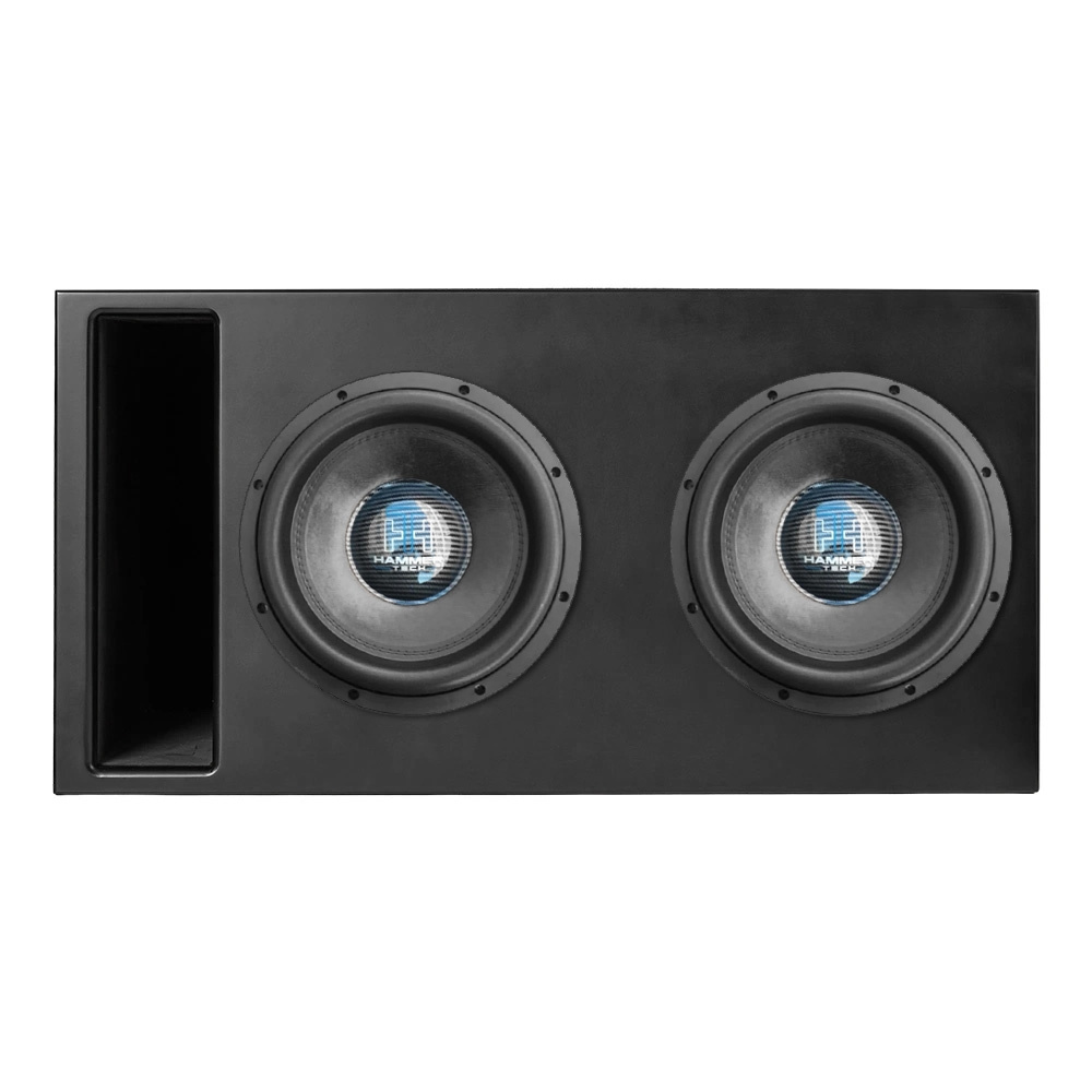 Portattu 2x12 tuuman Comp-kaiutin kotelo kahdella Hammer Tech HCU12D2:lla