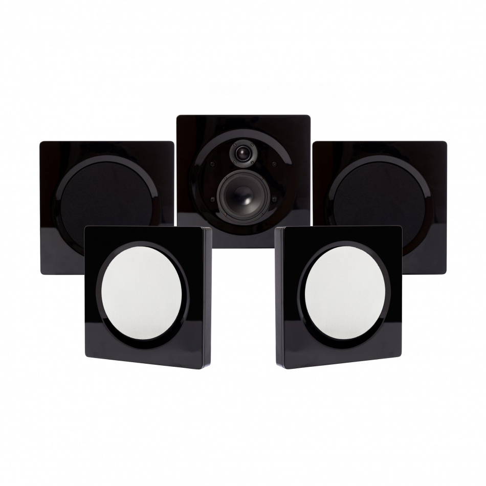 DLS Flatbox D-One On-Wall 5.0 kaiutinpaketti, musta