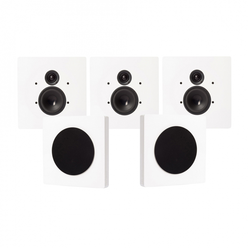 DLS Flatbox D-One On-Wall 5.0 kaiutinpaketti, valkoinen