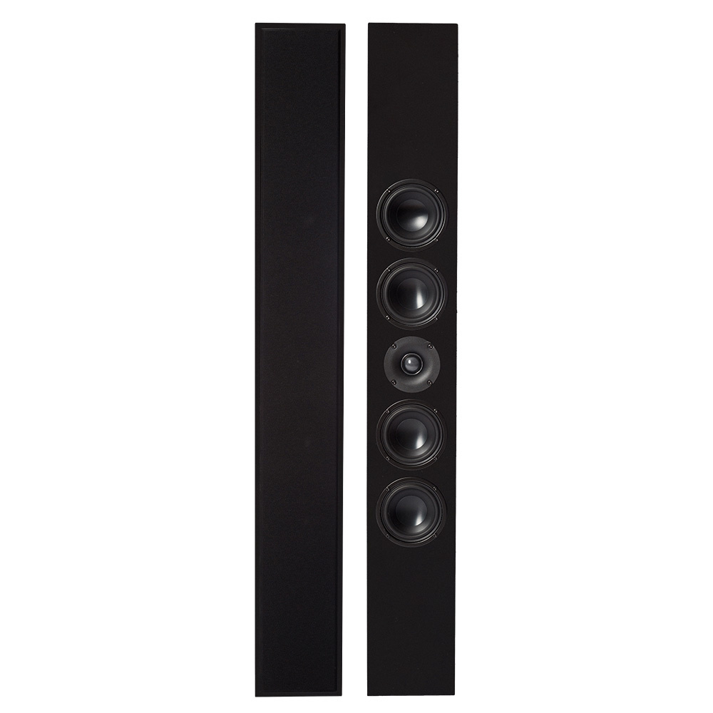 2-pakkaus DLS Flatbox Slim XL on-wall, matt musta