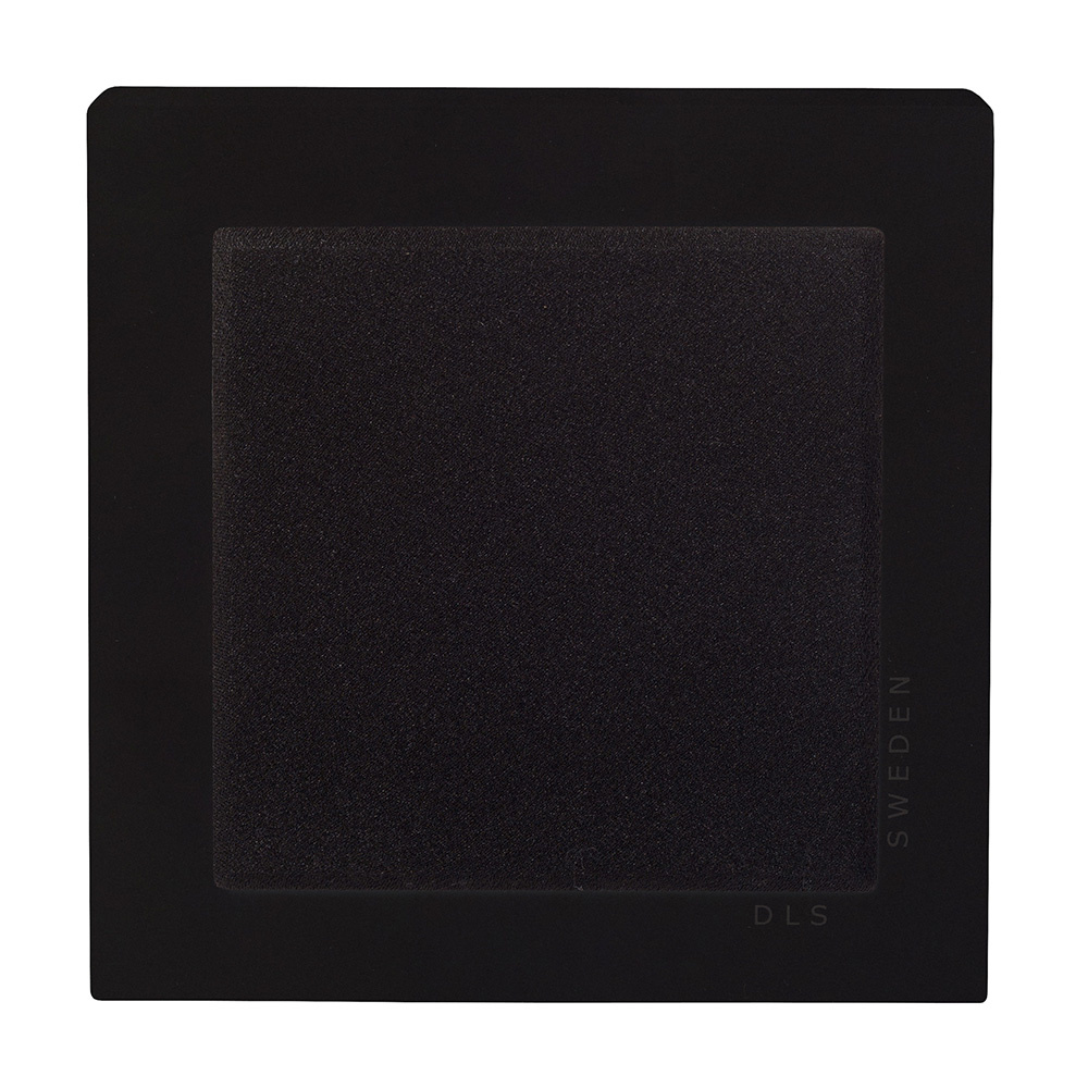 2-pakkaus DLS Flatbox Slim Mini seinäkaiuttimet, mattamusta