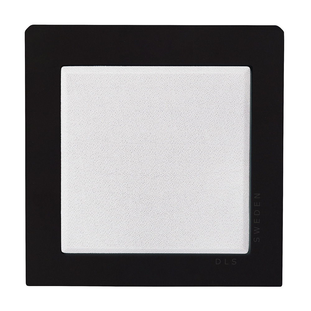 2-pakkaus DLS Flatbox Slim Mini seinäkaiuttimet, mattamusta