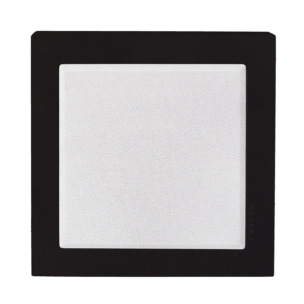 2-pakkaus DLS Flatbox Mini seinälle asennettavat kaiuttimet, matta musta