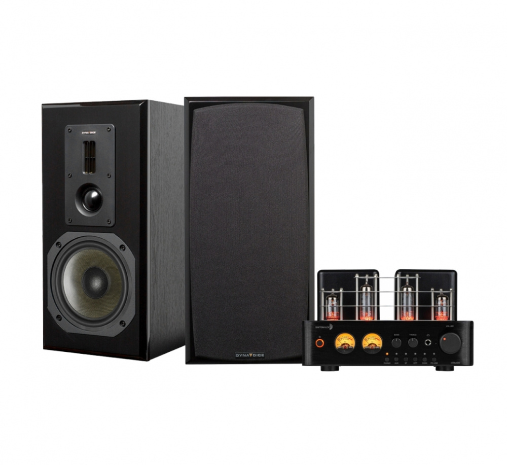 Dayton Audio HTA100 & Dynavoice DM-6II, musta stereopaketti