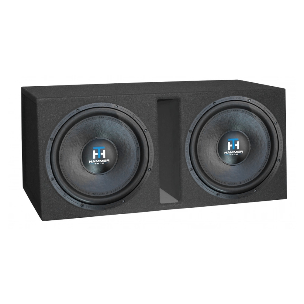 Portattu 2x15 tuuman bassokotelo, jossa 2 kpl Hammer Tech LCW15V2D4