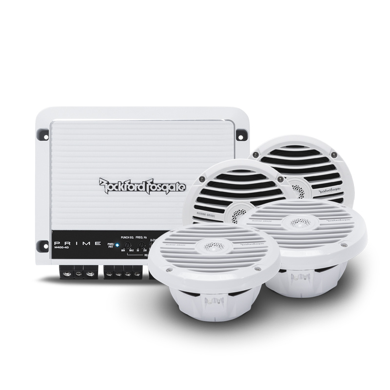 2 par Rockford Fosgate RM1652 & M400-4D