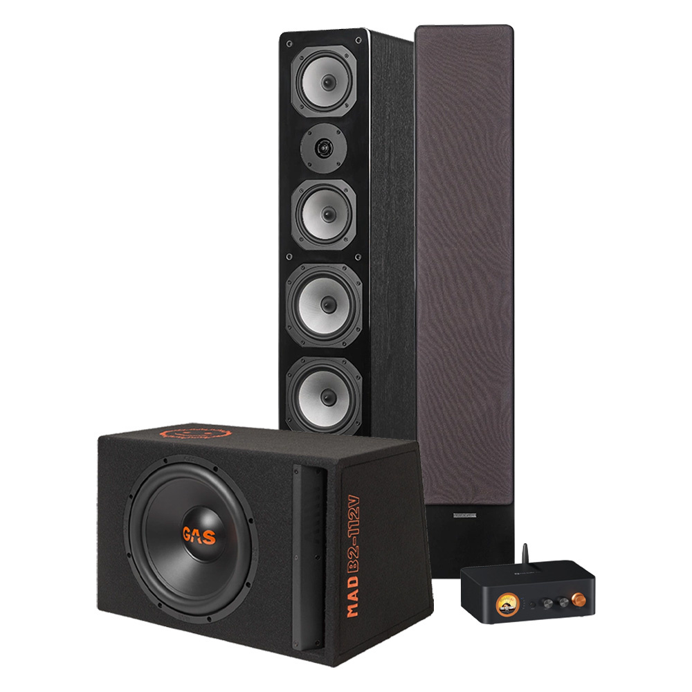 Dynavoice M-65 EX v4 bassokotelolla ja vahvistimella, 2.1 juhlapaketti