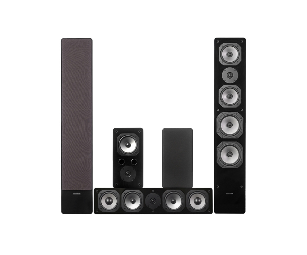 Dynavoice Challenger M-65 EX keskikaiuttimella ja surroundilla, 5.0 kaiutinpaketti