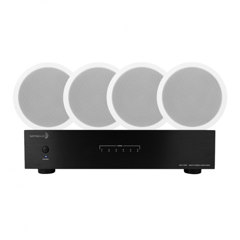 Dayton Audio MA1260 & 2 paria System One IC820, monihuonepaketti