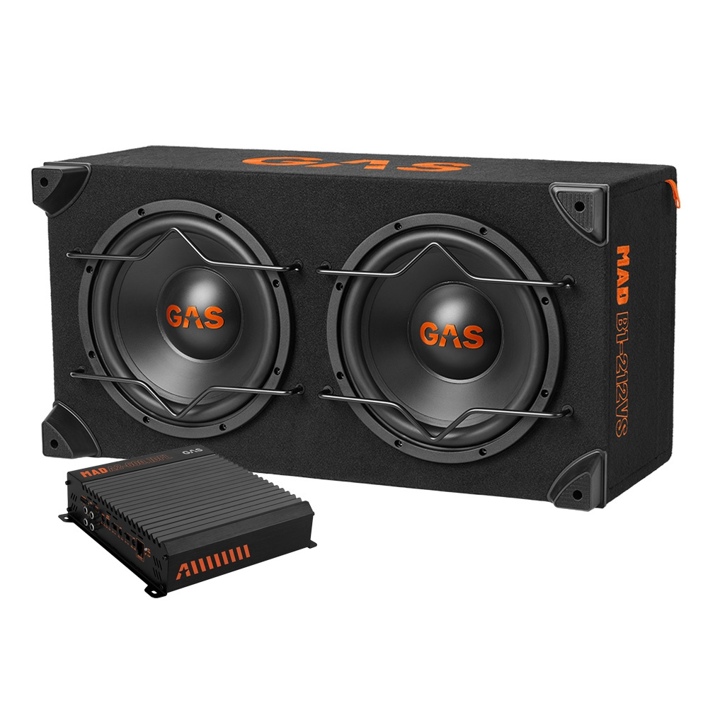 GAS MAD B1-212VS bassopaketti MAD A2-600.1DFL:n kanssa