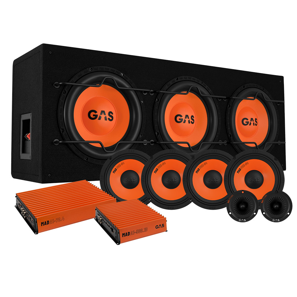 GAS MAD B1-310 SPL-paketti, jossa on 4-pakkaus MAD PM1-64