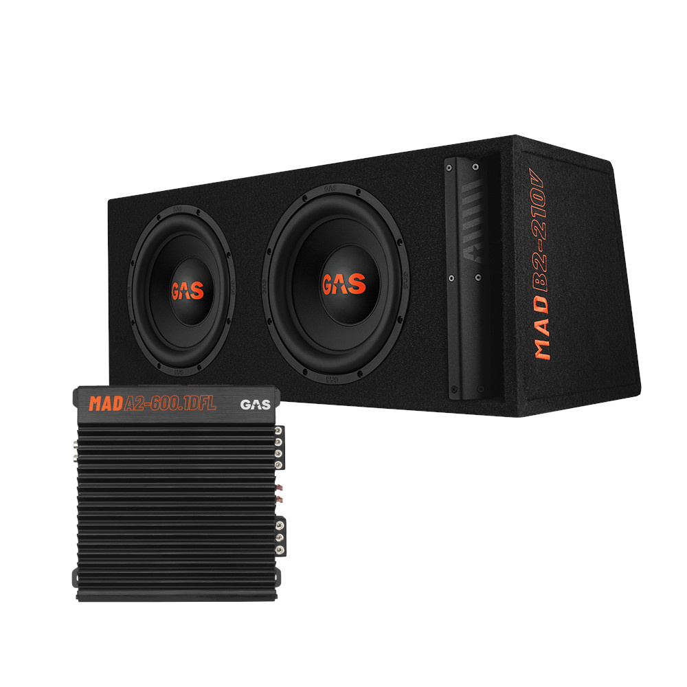 GAS MAD B2-210V 2x10 tuuma & MAD A2-600.1DFL, bassopaketti