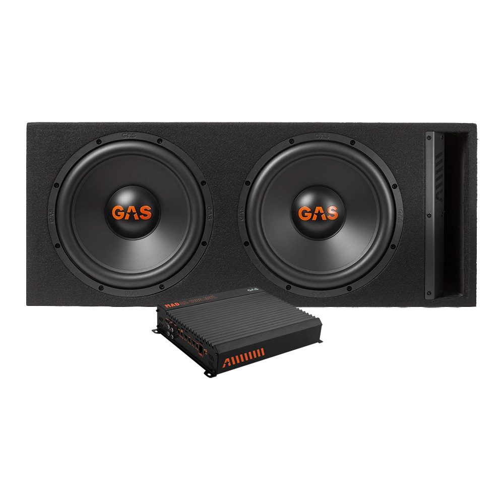 GAS MAD B2-212V & MAD A2-1200.1DFL, bassopaketti