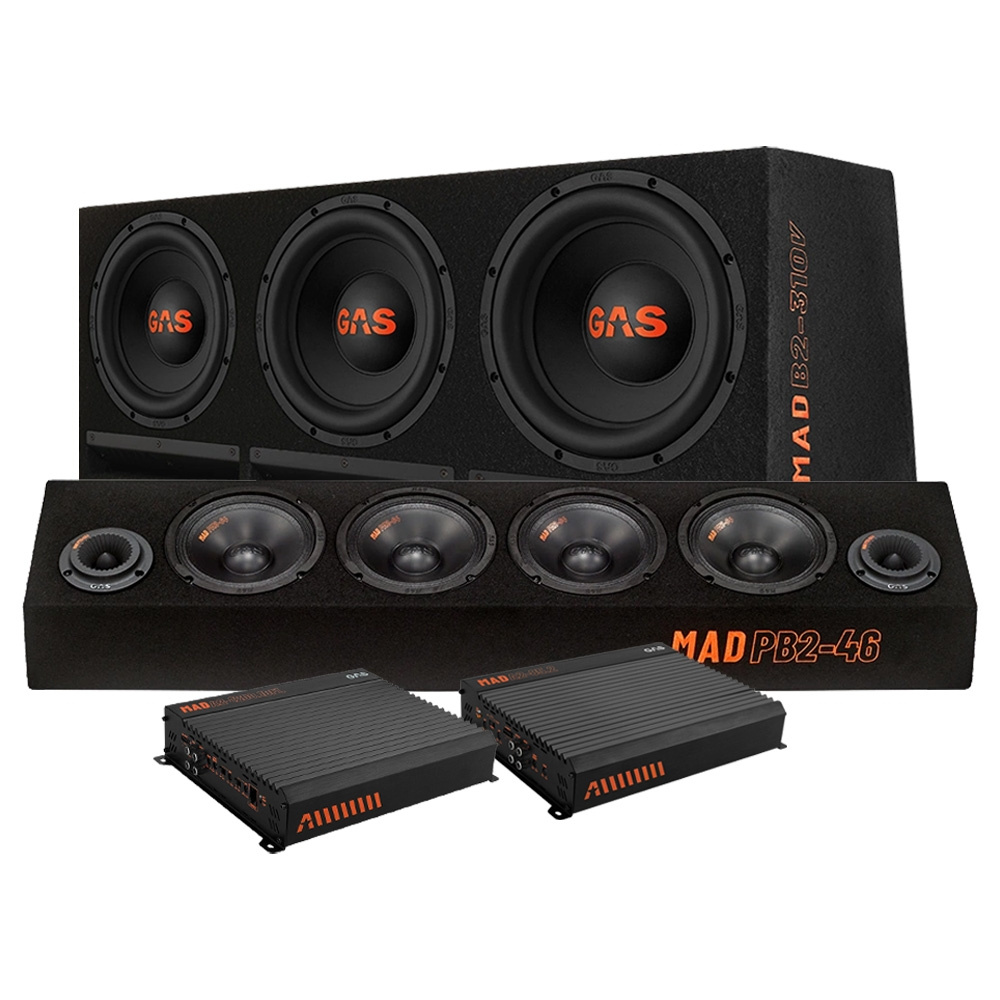 GAS MAD B2-310V PB2-46:n ja vahvistimen kanssa, raggar-paketti