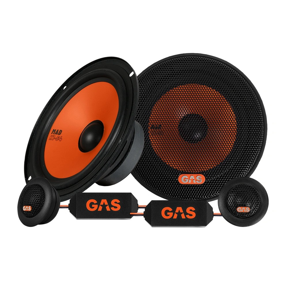 GAS MAD M210-BTR MAD K1- ja X1-kaiuttimilla, autostereopaketti