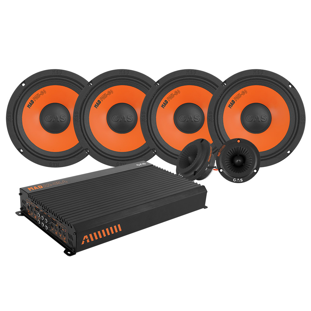 4-pakkaus MAD PM1-64 yhdessä MAD PT1-254 & A2-85.4 SPL-paketti, keskikoko