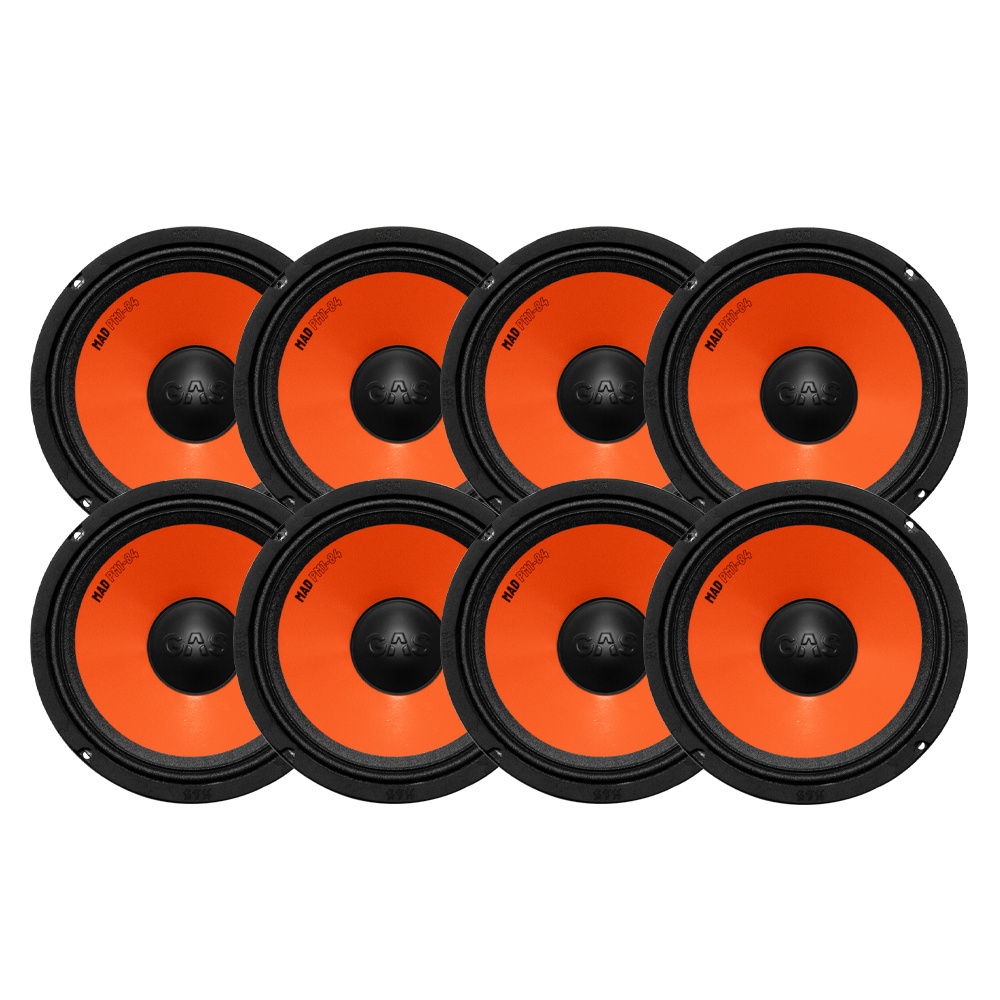 8-pakkaus GAS MAD PM1-84, 8 tuuman midbassoa