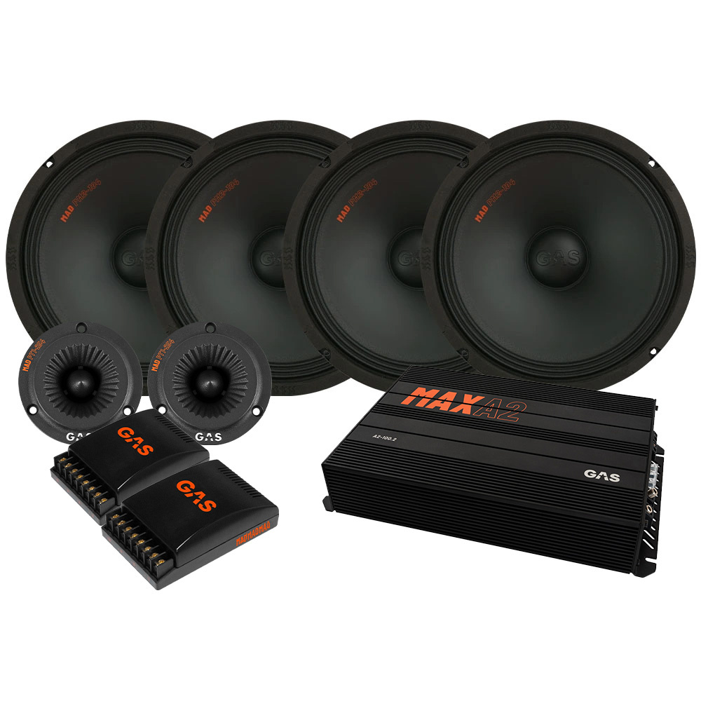 4-pakkaus GAS MAD PM2-104 SPL-paketti askelilla, keskikoko