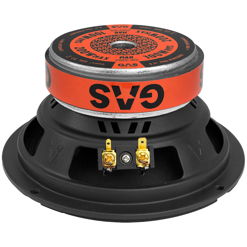 4-pakkaus GAS MAD PM2-64 PT1-254 SPL-paketti vahvistimella, keskitaso