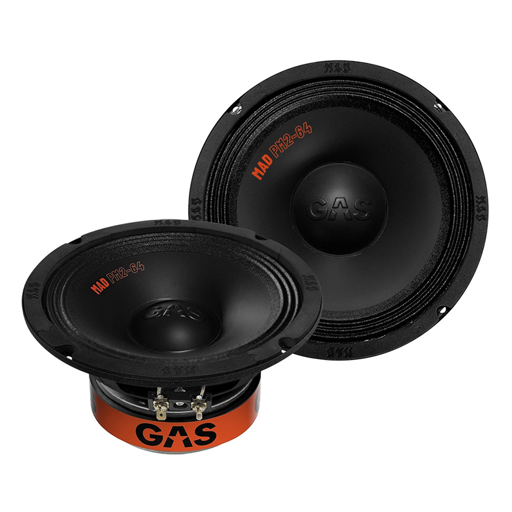 8-pakkaus GAS MAD PM2-64, mahtava 6.5 tuuman keskiäänikohotin