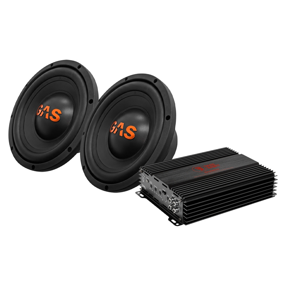 2-pack GAS MAD S1-2504 RA2000W:llä, 2x10 tuuman bassopaketti