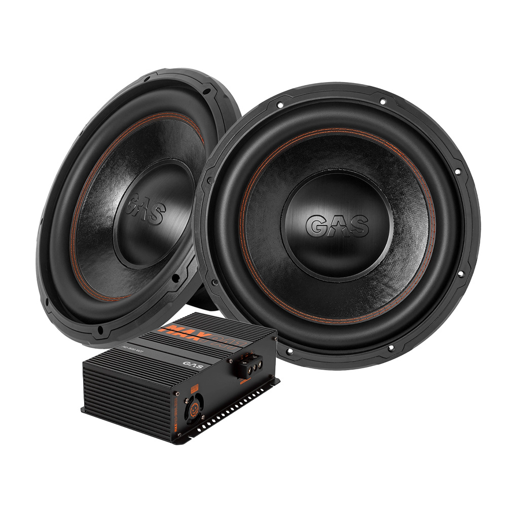 GAS MAD S3-12D2 & MAX PA1-1500.1DZ2, bassopaketti