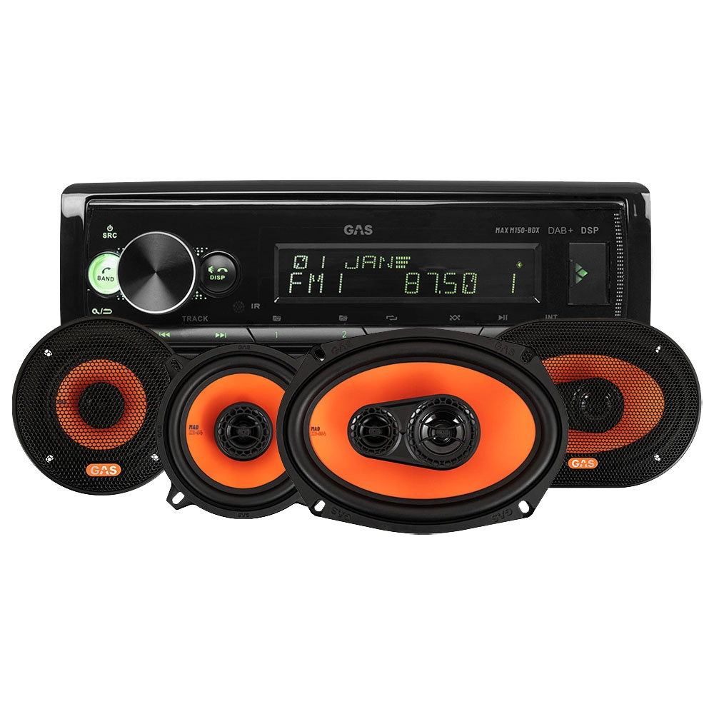 GAS MAX M150-BDX & GAS MAD X2-kaiuttimet, autostereopaketti