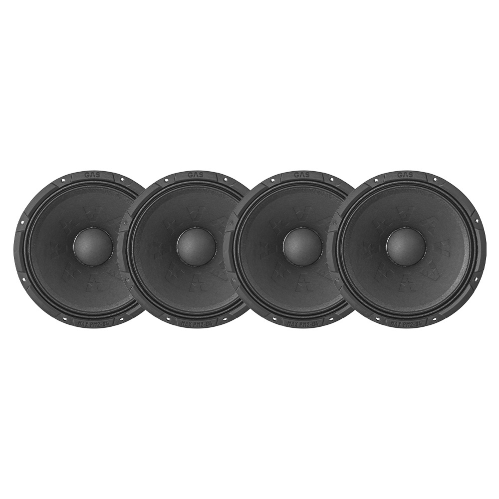 4-pack GAS MAX PM2-84, 8 tuuman midbassokaiutin/keskiääni
