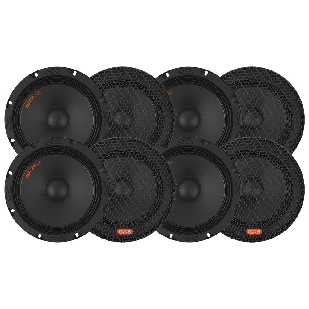 8-pakkaus GAS MAX PMW1-84, 8 tuuman bassomidi