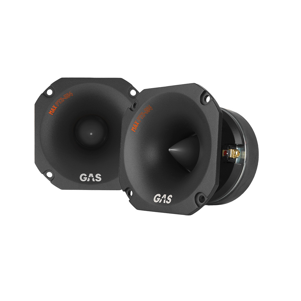 2-pakkaus GAS MAX PT2-384 hurjan painavat horndiskantit, 4 Ohm
