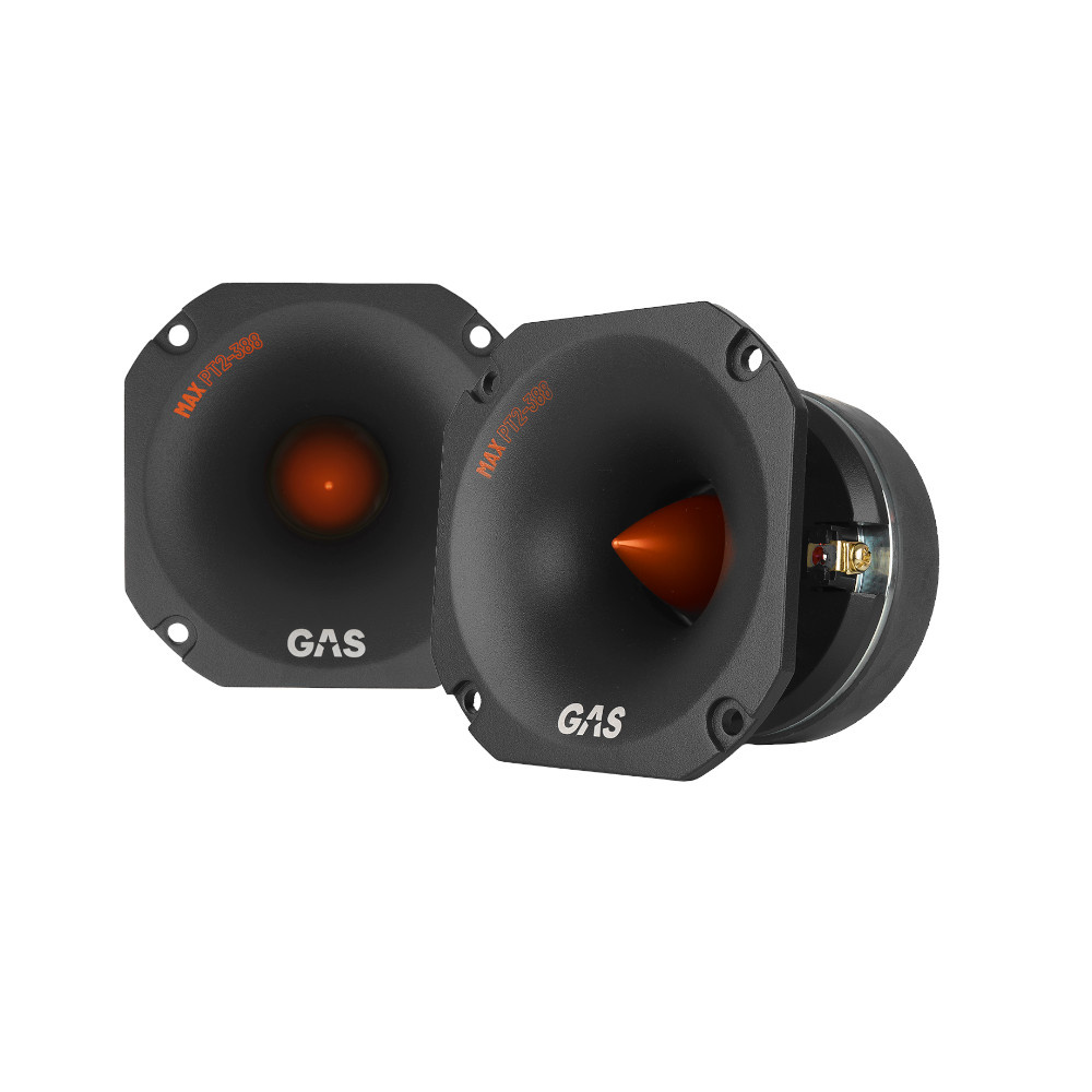 2-pakkaus GAS MAX PT2-388 hullunkova raskas kulma diskantti, 8 Ohm
